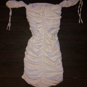 White off the shoulder dress